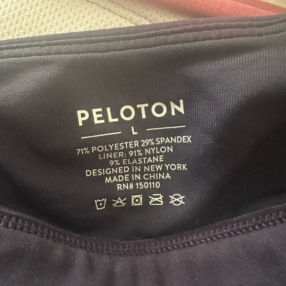 Peloton Sports Bra Cross Back Women's Navy Colorful Activewear Gym - Picture 6 of 7